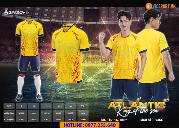 Áo đá banh không logo Gamicy Atlantic - Hình ảnh 16