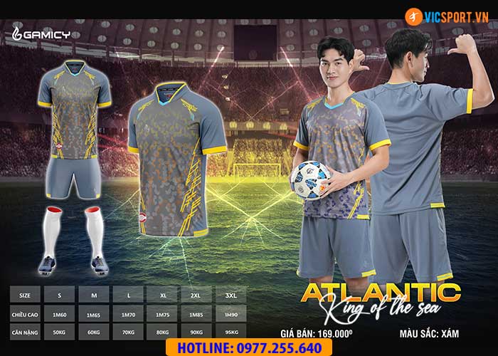 Áo đá banh không logo Gamicy Atlantic - Hình ảnh 17