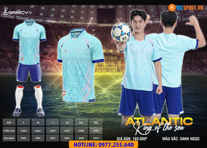 Áo đá banh không logo Gamicy Atlantic - Hình ảnh 18