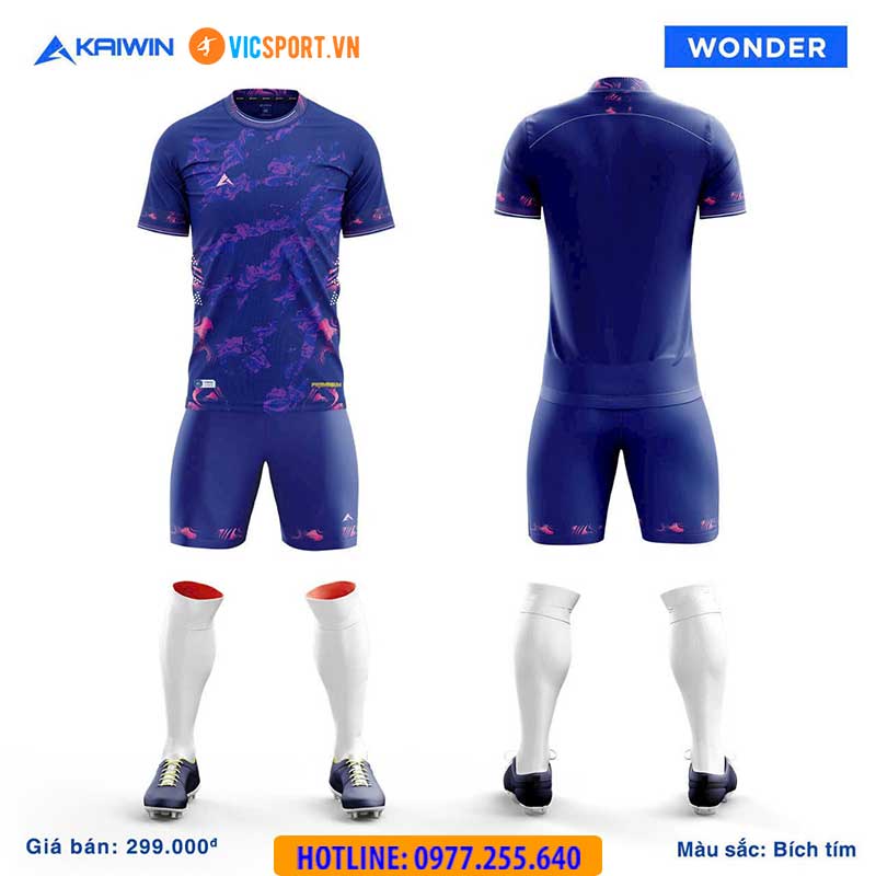 Áo đá banh không logo Kaiwin Wonder - Hình ảnh 12