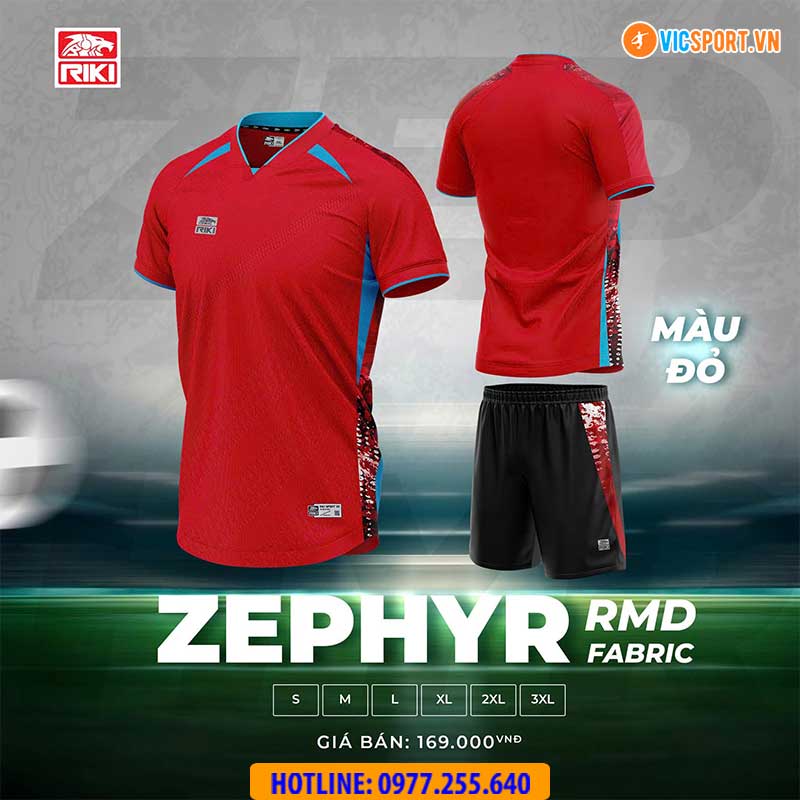 Áo đá banh không logo Riki Zephyr - Hình ảnh 2