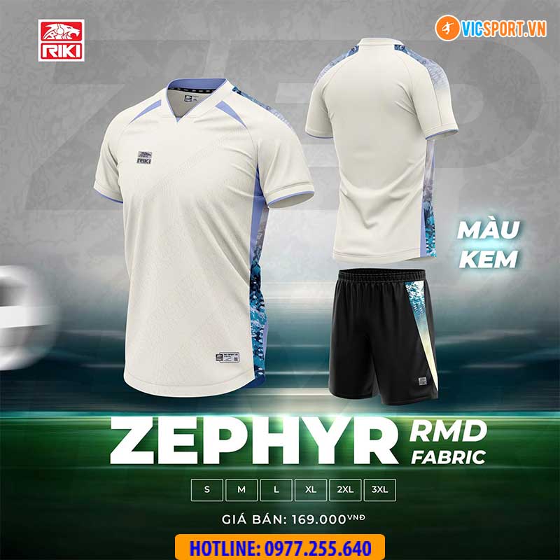 Áo đá banh không logo Riki Zephyr - Hình ảnh 3