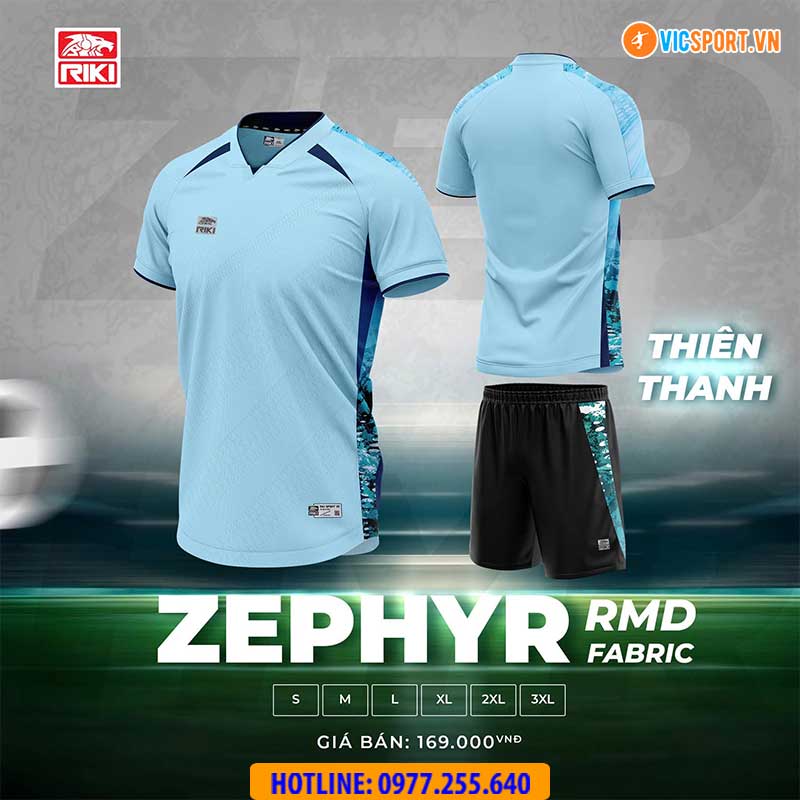 Áo đá banh không logo Riki Zephyr - Hình ảnh 4