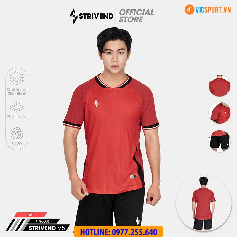 Áo đá banh không logo Strivend V5 - Hình ảnh 23