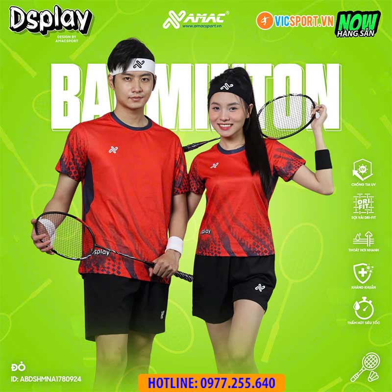 Áo cầu lông thiết kế Amac Dsplay