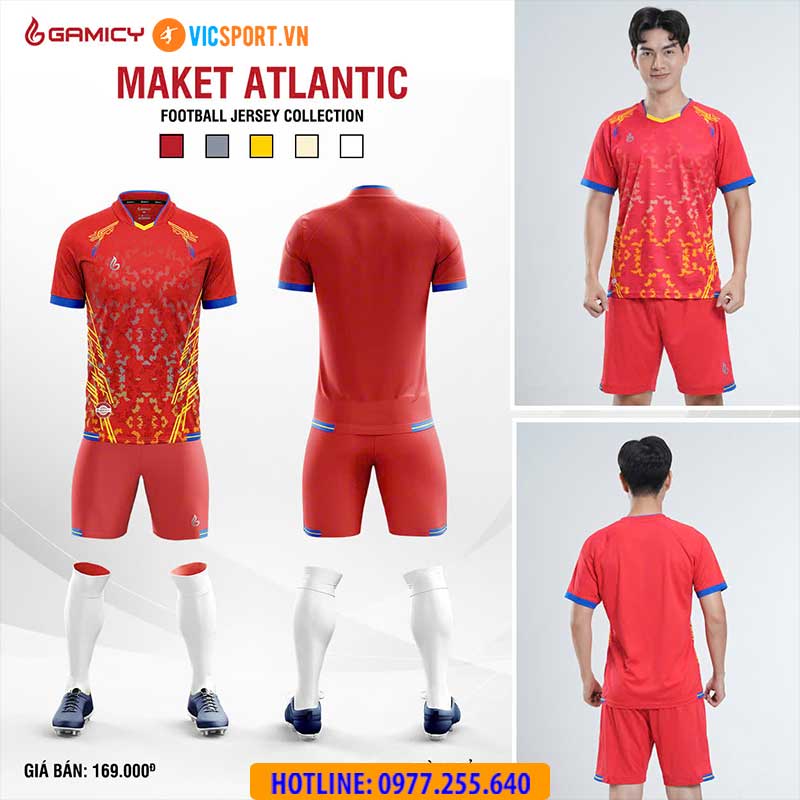 Áo đá banh không logo Gamicy Atlantic - Hình ảnh 2