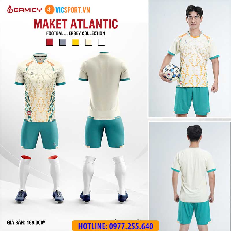 Áo đá banh không logo Gamicy Atlantic - Hình ảnh 3