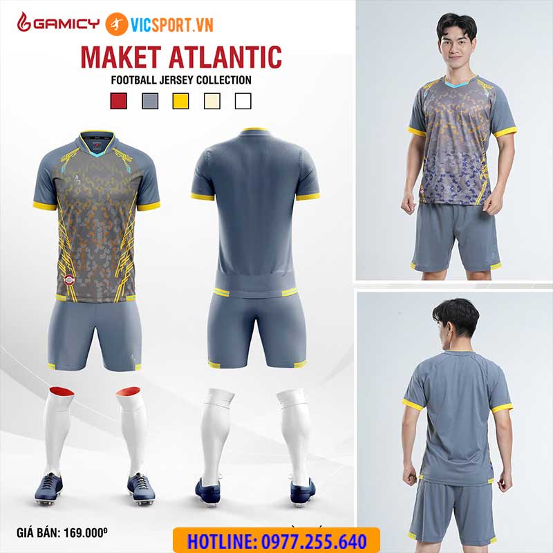 Áo đá banh không logo Gamicy Atlantic - Hình ảnh 6
