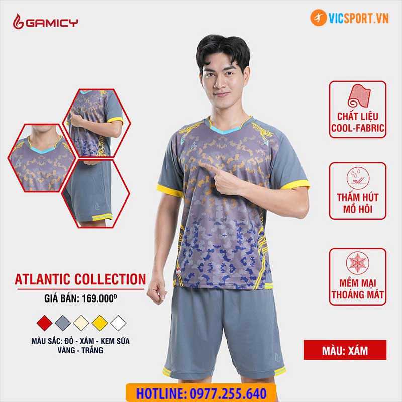 Áo đá banh không logo Gamicy Atlantic - Hình ảnh 7