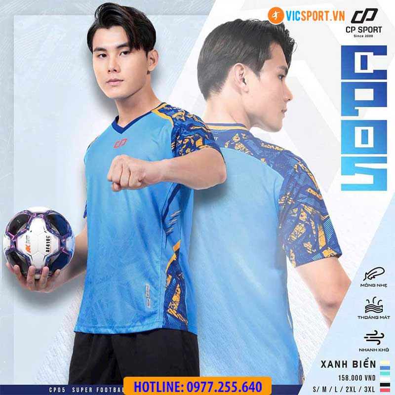 Áo đá banh không logo CP05 - Hình ảnh 8