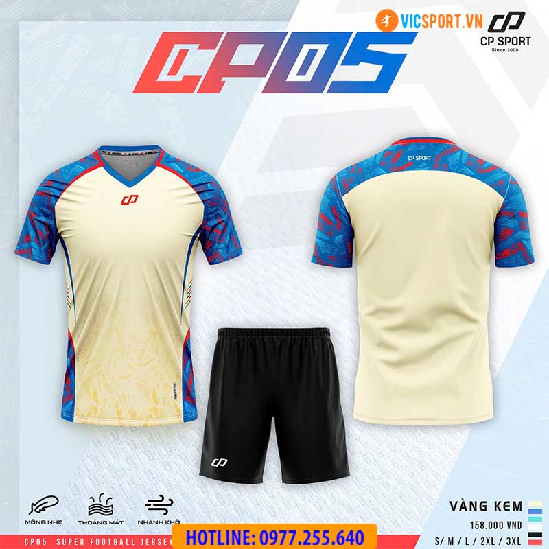 Áo đá banh không logo CP05 - Hình ảnh 15