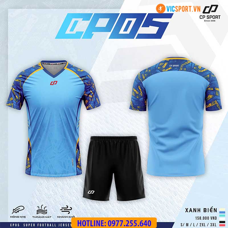 Áo đá banh không logo CP05 - Hình ảnh 13