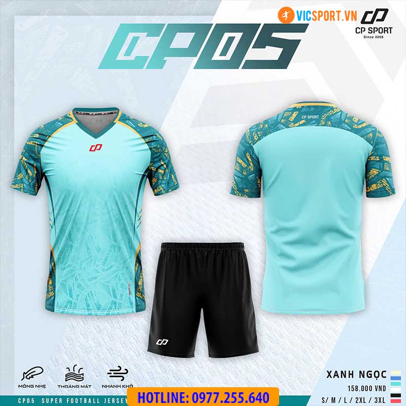 Áo đá banh không logo CP05 - Hình ảnh 12