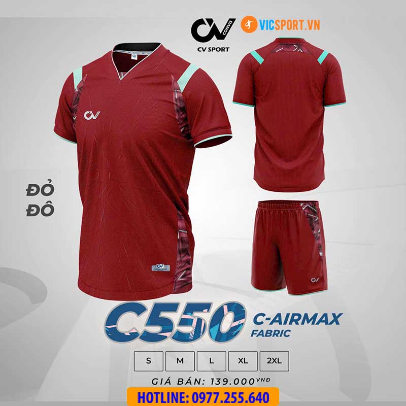 Áo đá banh không logo CV C550 - Hình ảnh 6