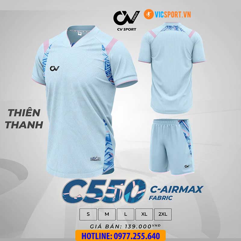 Áo đá banh không logo CV C550 - Hình ảnh 8