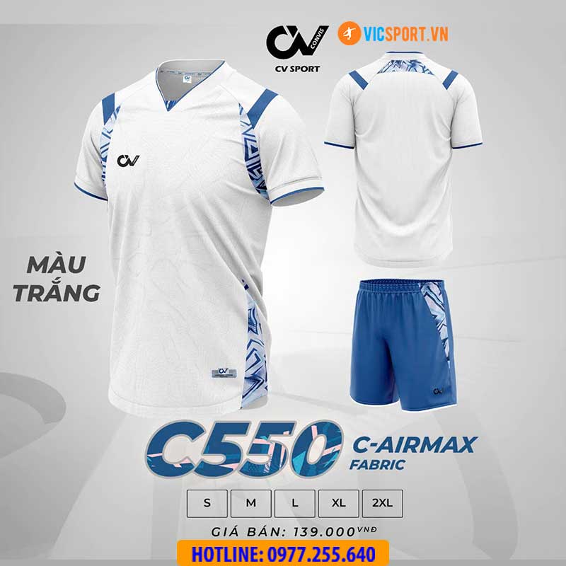 Áo đá banh không logo CV C550 - Hình ảnh 9