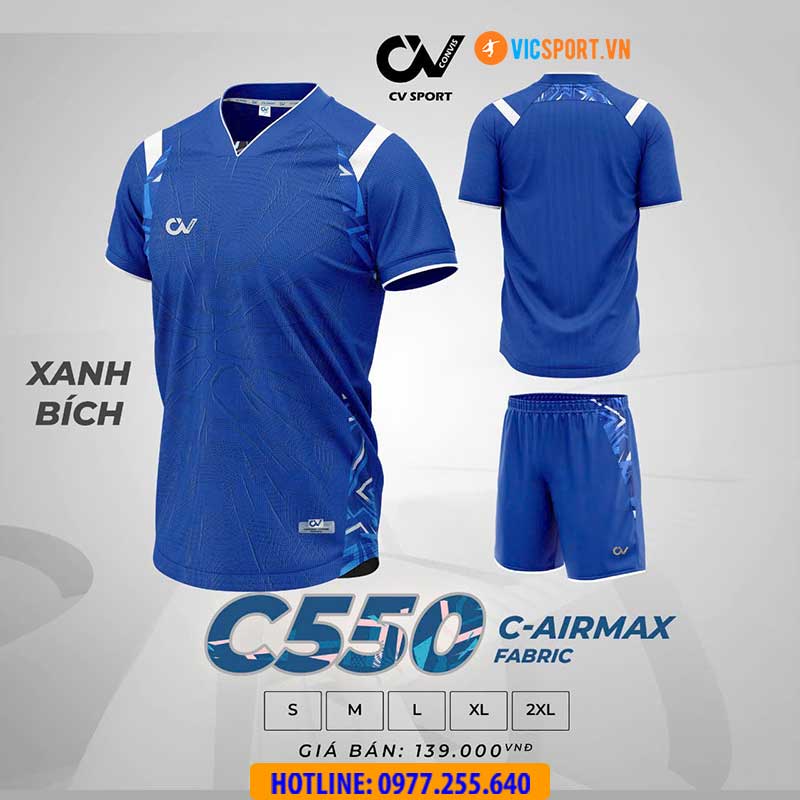 Áo đá banh không logo CV C550 - Hình ảnh 10