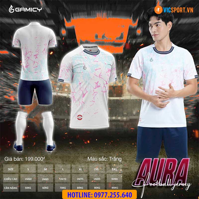 Áo đá banh không logo Gamicy Aura - Hình ảnh 6