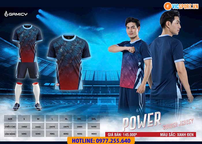 Áo đá banh không logo Gamicy Power - Hình ảnh 4