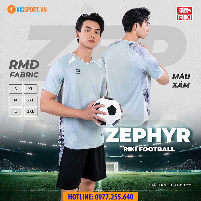 Áo đá banh không logo Riki Zephyr - Hình ảnh 13