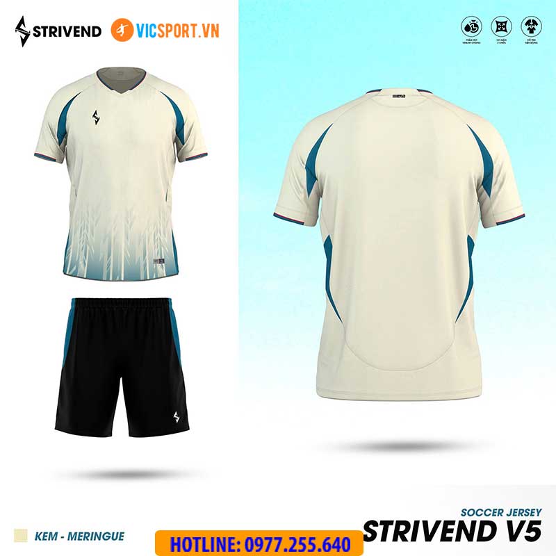 Áo đá banh không logo Strivend V5 - Hình ảnh 18