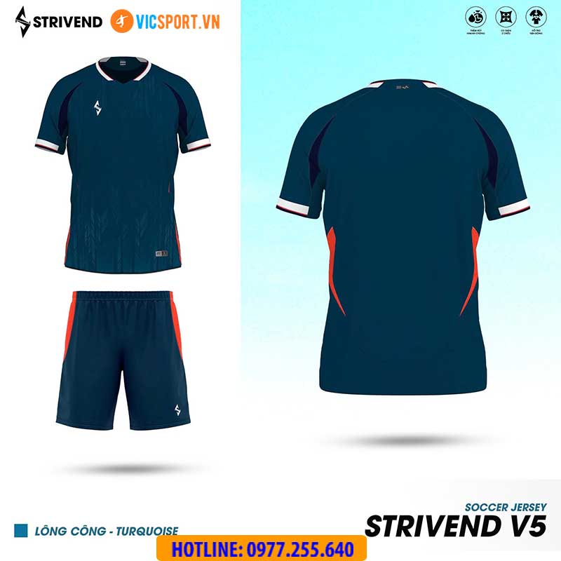 Áo đá banh không logo Strivend V5 - Hình ảnh 19