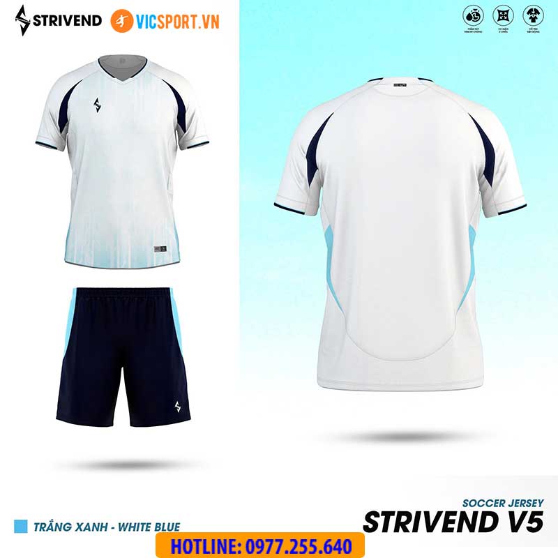 Áo đá banh không logo Strivend V5 - Hình ảnh 21
