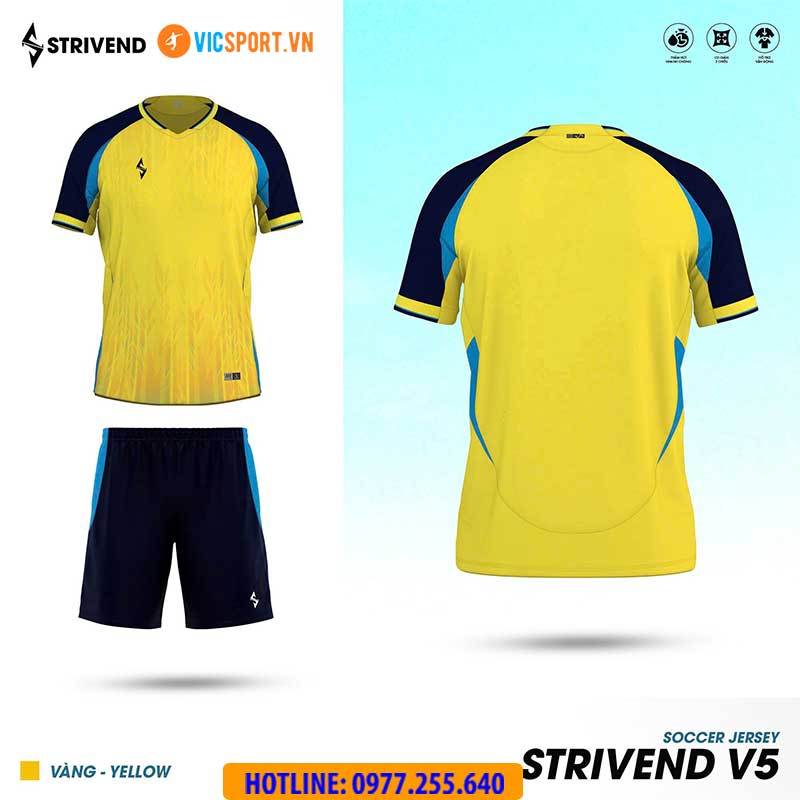 Áo đá banh không logo Strivend V5 - Hình ảnh 22