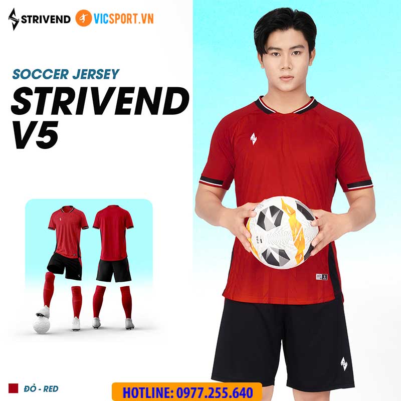 Áo đá banh không logo Strivend V5 - Hình ảnh 11