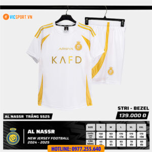 Áo đá banh Strivend Clb Al Nassr mùa giải 2024-2025