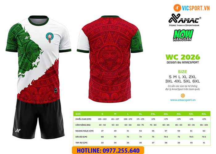 Áo đá banh thiết kế Amac WC 2026 - Hình ảnh 9