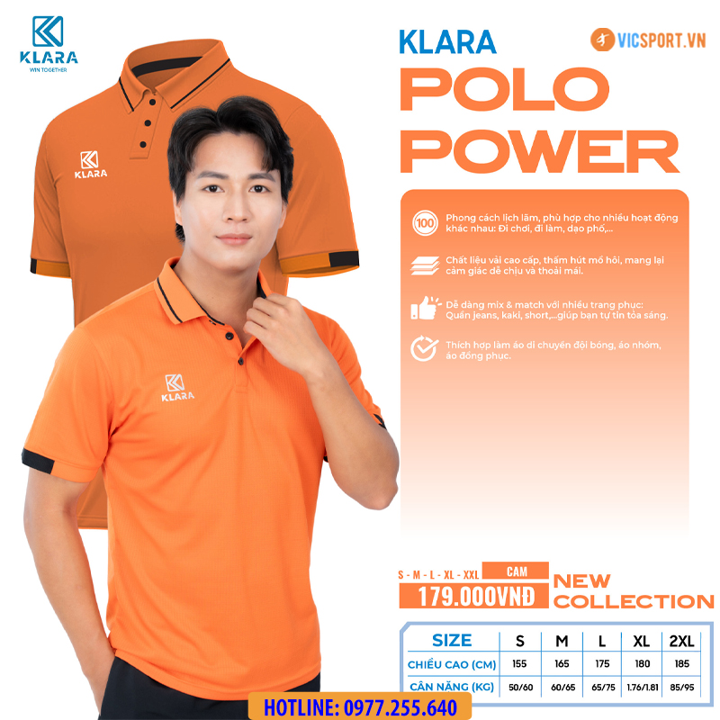 Áo polo thể thao Klara Power - Hình ảnh 7