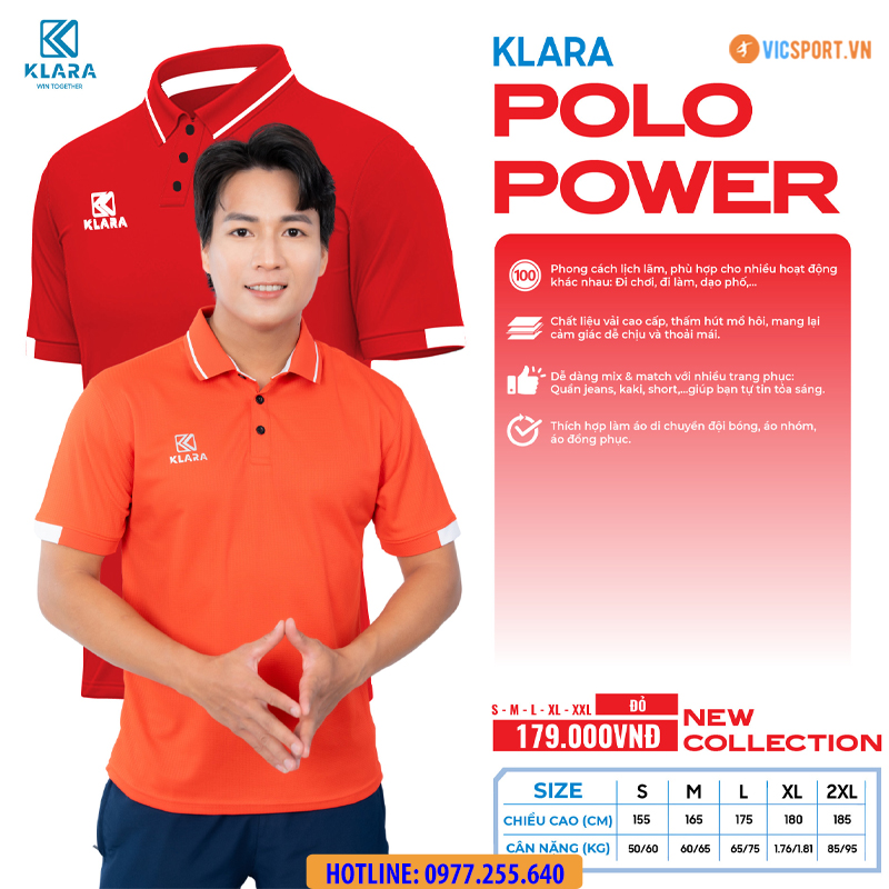 Áo polo thể thao Klara Power - Hình ảnh 5