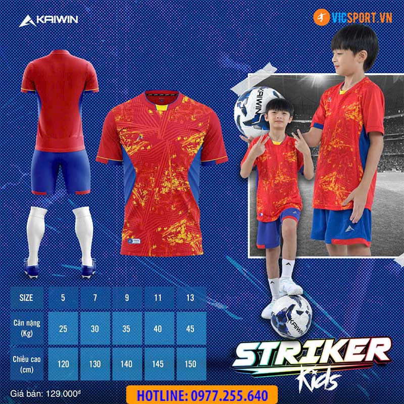 Áo đá banh trẻ em Kaiwin Striker - Hình ảnh 10