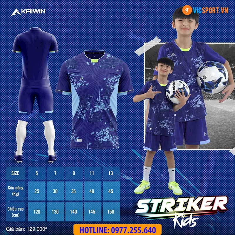 Áo đá banh trẻ em Kaiwin Striker - Hình ảnh 9