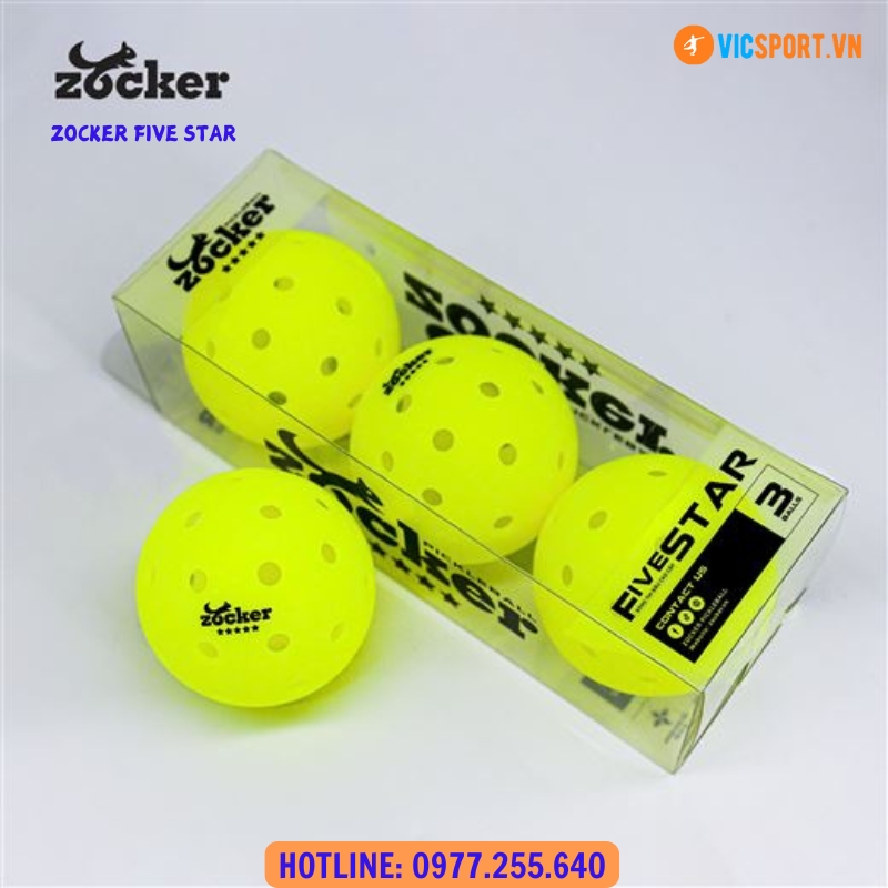 Bóng thi đấu Pickleball Zocker Five Star - Hình ảnh 4