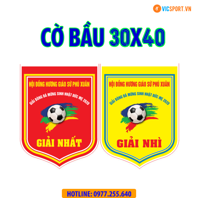 Cờ bầu lưu niệm - cờ giải (thiết kế theo yêu cầu) - Hình ảnh 2