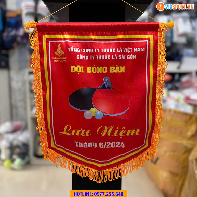 Cờ bầu lưu niệm - cờ giải (thiết kế theo yêu cầu) - Hình ảnh 39