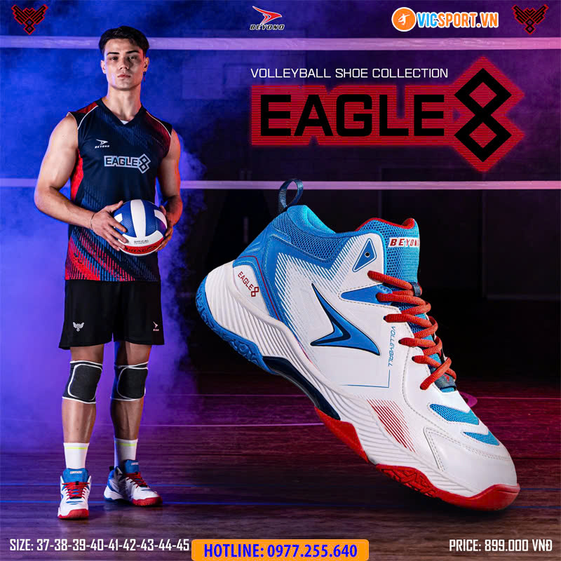 Giày bóng chuyền Beyono Eagle 8 (sale mạnh) - Hình ảnh 12