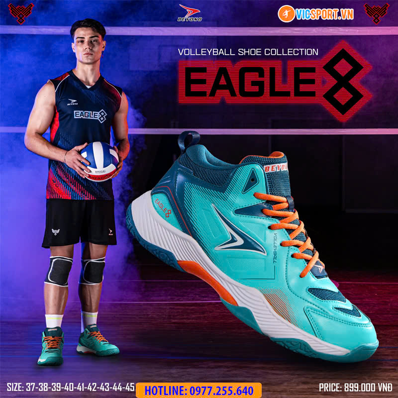 Giày bóng chuyền Beyono Eagle 8 (sale mạnh) - Hình ảnh 15