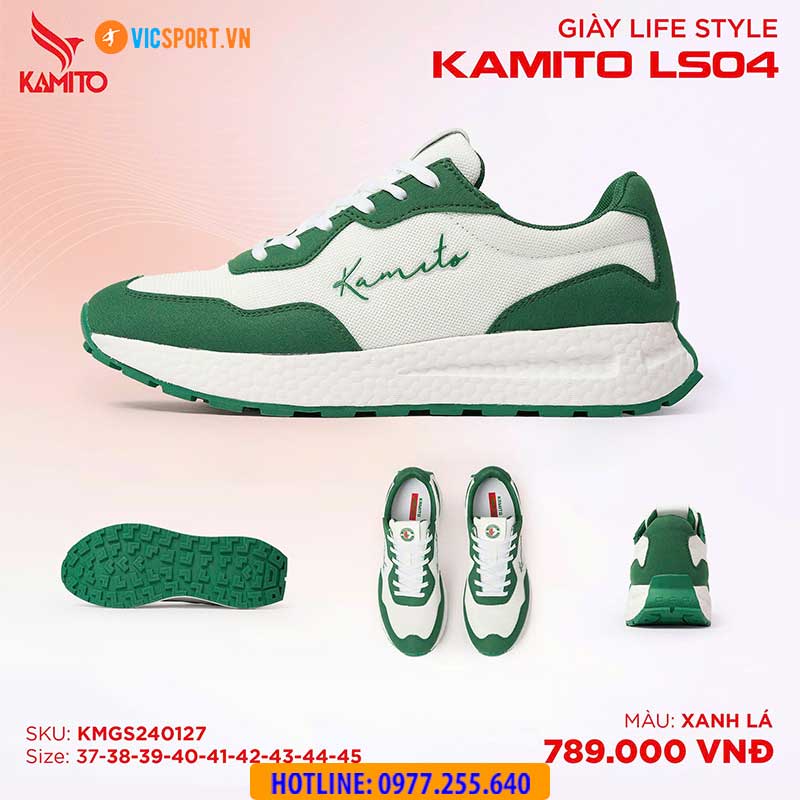GIÀY THỂ THAO KAMITO XANH LÁ