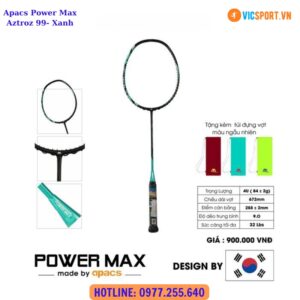 Khung vợt cầu lông Apacs Power Max Aztroz 99