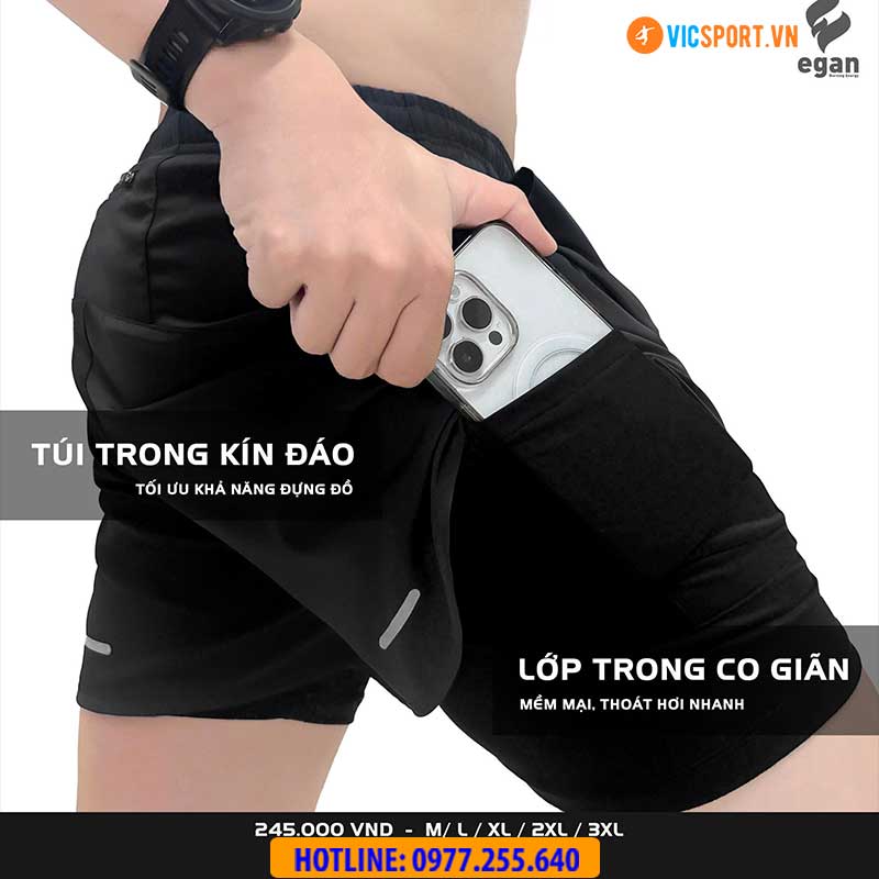 Quần chạy bộ nam Egan QC02 - Hình ảnh 22