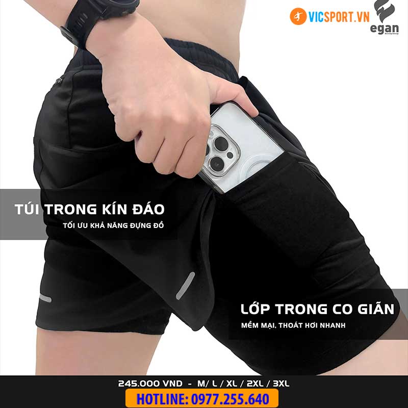 Quần chạy bộ nam Egan QC02 - Hình ảnh 17