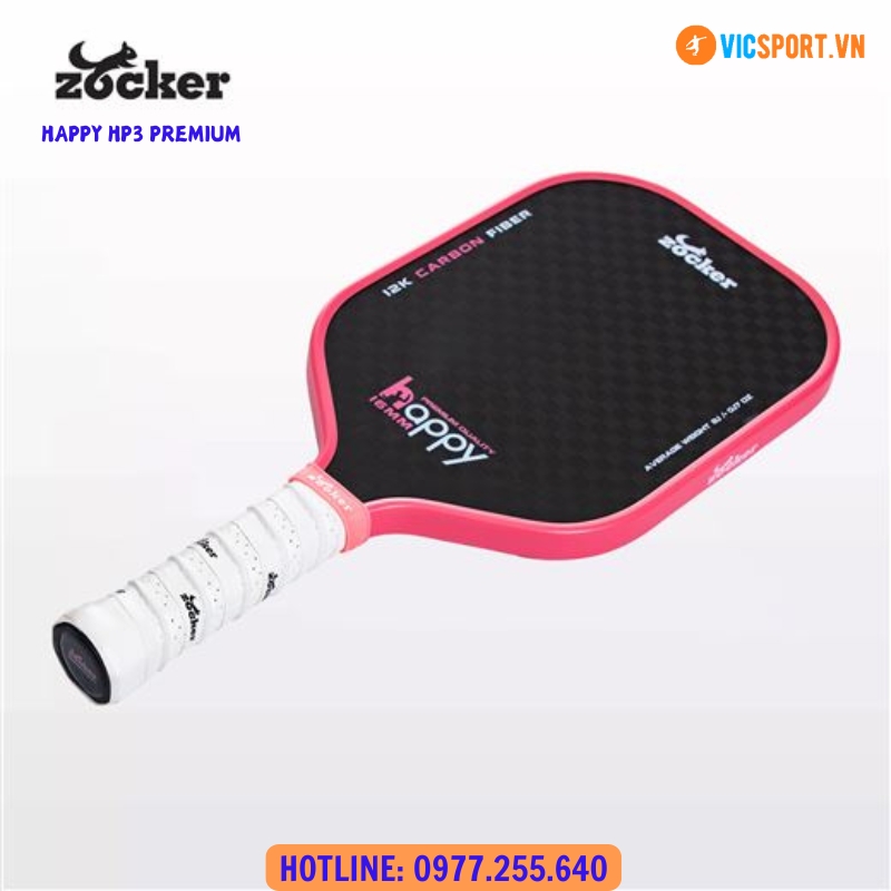 Vợt Pickleball Zocker Happy Premium Quality HP3 - Hình ảnh 16