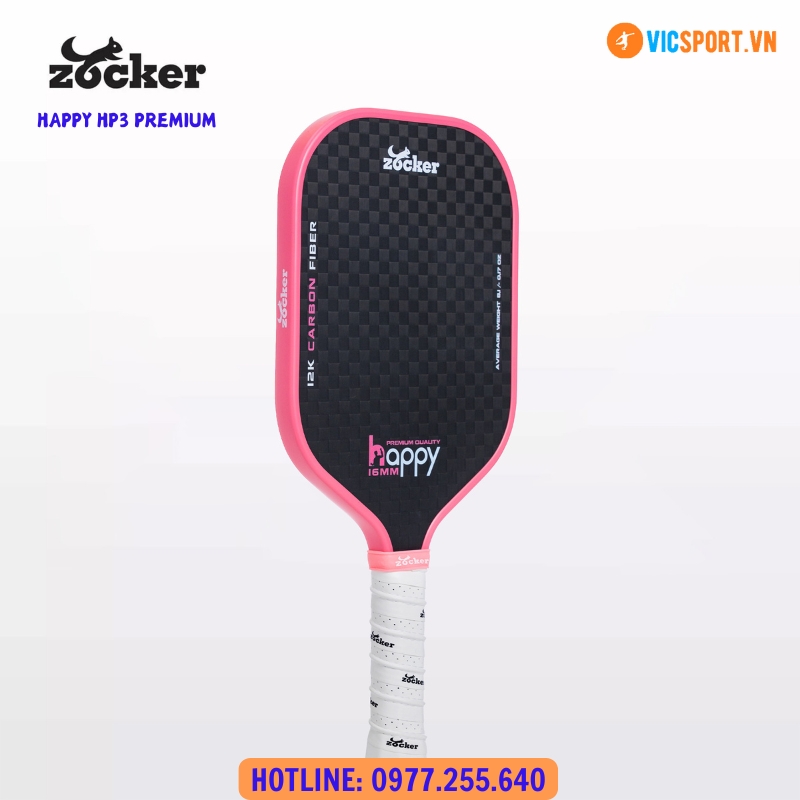 Vợt Pickleball Zocker Happy Premium Quality HP3 - Hình ảnh 8
