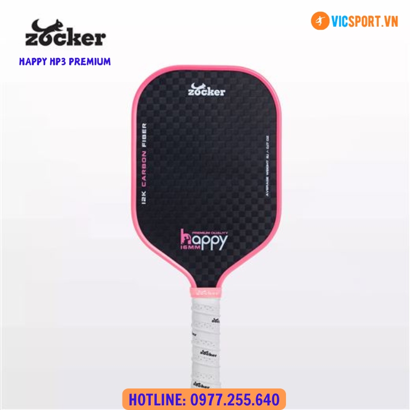 Vợt Pickleball Zocker Happy Premium Quality HP3 - Hình ảnh 4