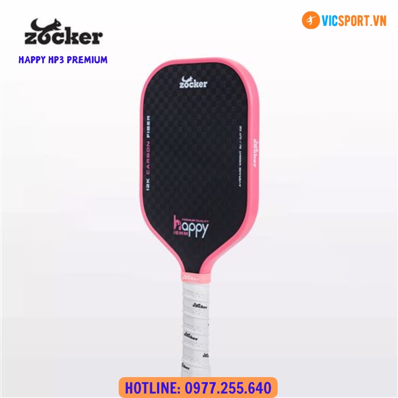 Vợt Pickleball Zocker Happy Premium Quality HP3 - Hình ảnh 6