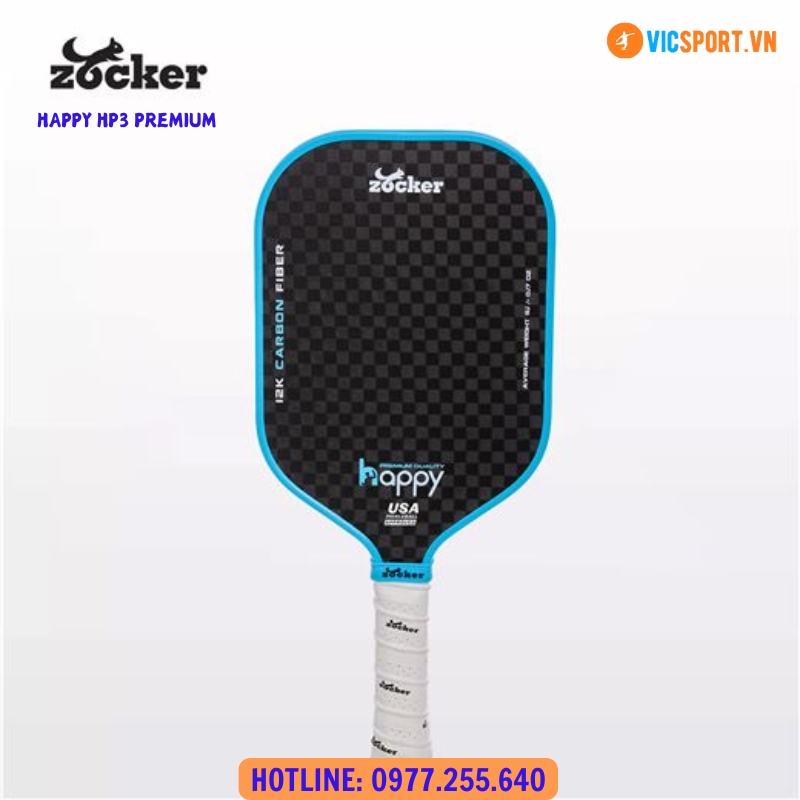 Vợt Pickleball Zocker Happy Premium Quality HP3 - Hình ảnh 5
