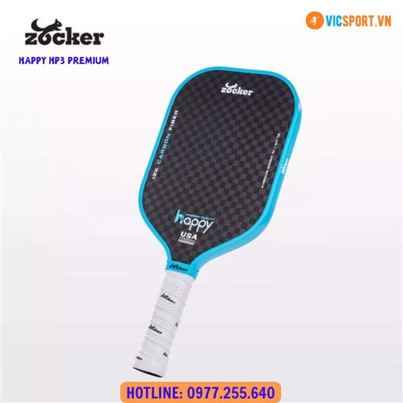 Vợt Pickleball Zocker Happy Premium Quality HP3 - Hình ảnh 17